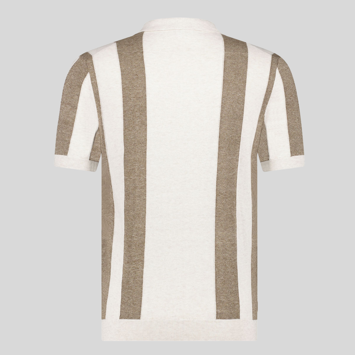 Gotstyle Fashion - Blue Industry Polos Block Stripe Knit Polo - Brown