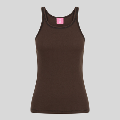 Gotstyle Fashion - One Teaspoon Tops Ribbed Tank Top - Brown