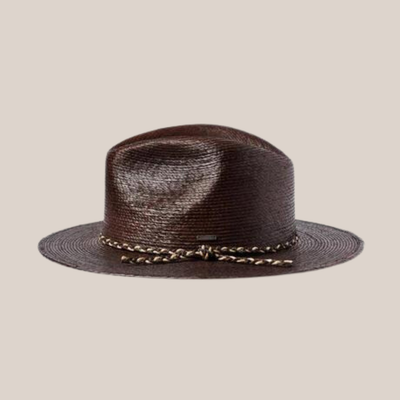 Gotstyle Fashion - Brixton Hats Western Straw Fedora - Dark Earth