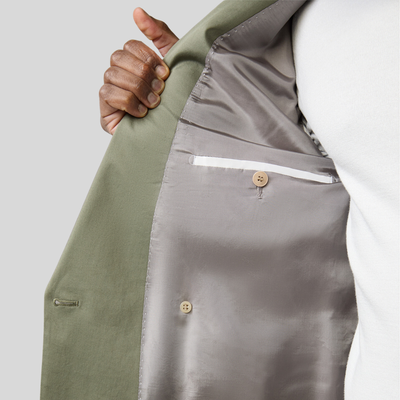 Gotstyle Fashion - Strellson Blazers Double Breasted Cotton Stretch Blazer - Olive