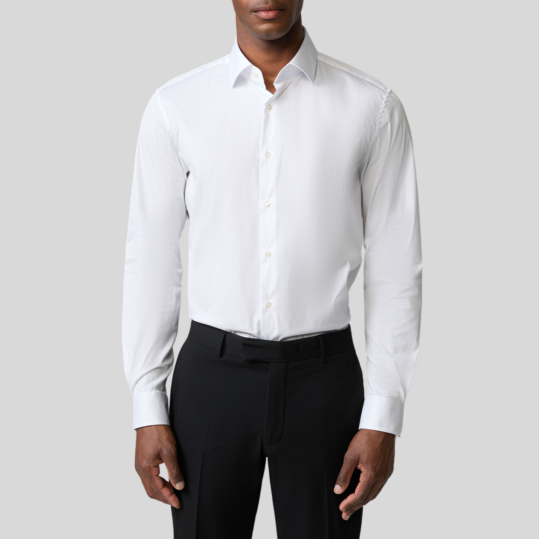 Strellson Slim Fit Cotton Dress Shirt White
