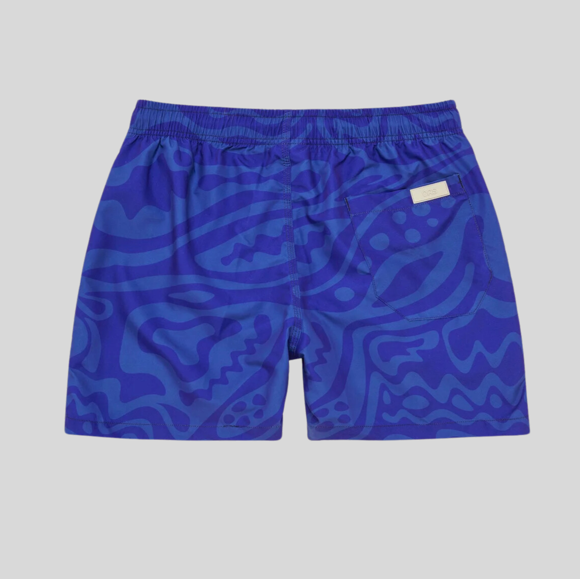 Gotstyle Fashion - OAS Shorts Flowing Abstract Print Swim Shorts - Blue
