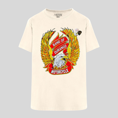 Gotstyle Fashion - Newtone T-Shirts Durango Eagle Round Neck Tee - Beige