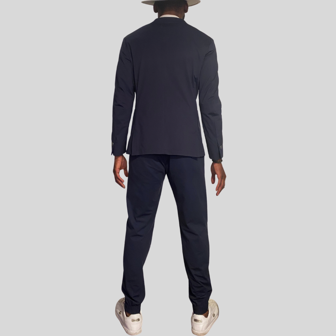 Gotstyle Fashion - Tombolini Blazers Stretch Patch Pocket Blazer - Navy