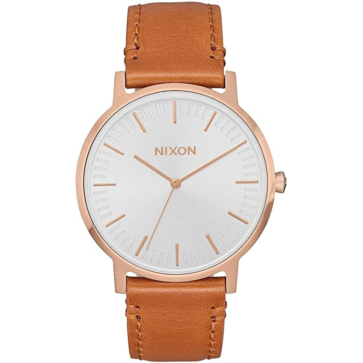 Nixon porter on sale leather rose gold