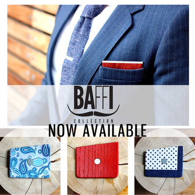Baffi Wooden Pocket Squares Now Available