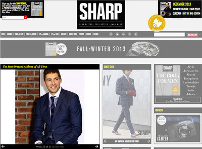 Brand Ambassador Joffrey Lupul Among Sharp Magazines "Best Dressed Athletes Of All Time"