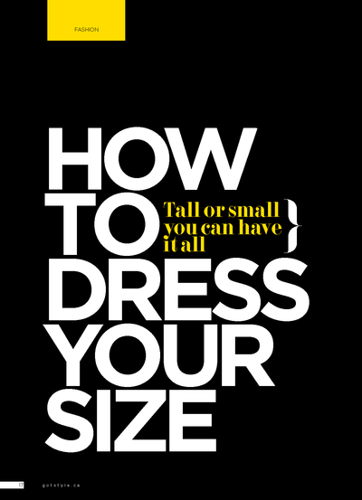 Style Makeover: How To Dress Your Size, Tall or Small You Can Have It All