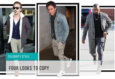 Celebrity Men's Style: Ryan Gosling, Kanye West, Eddie Redmayne