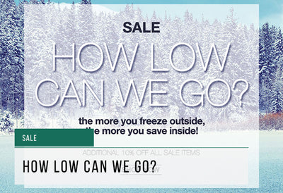 The How Low Can We Go Sale