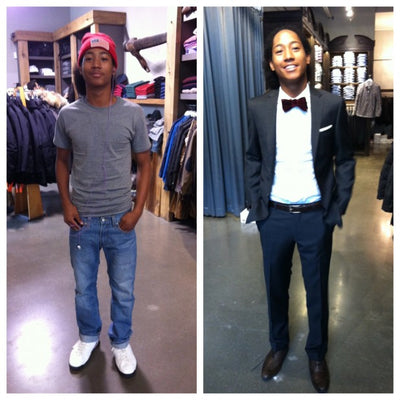 Makeover with the Youngest Gotstyle Man: Dion Bow Tie and Hiltl Suit