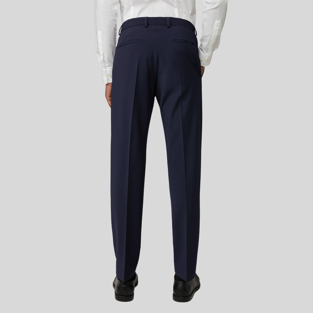 Blue slim fit dress pants best sale