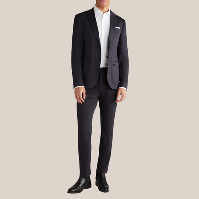 Gotstyle Fashion - Joop! Suits Mottled Stretch Jersey Trousers - Navy