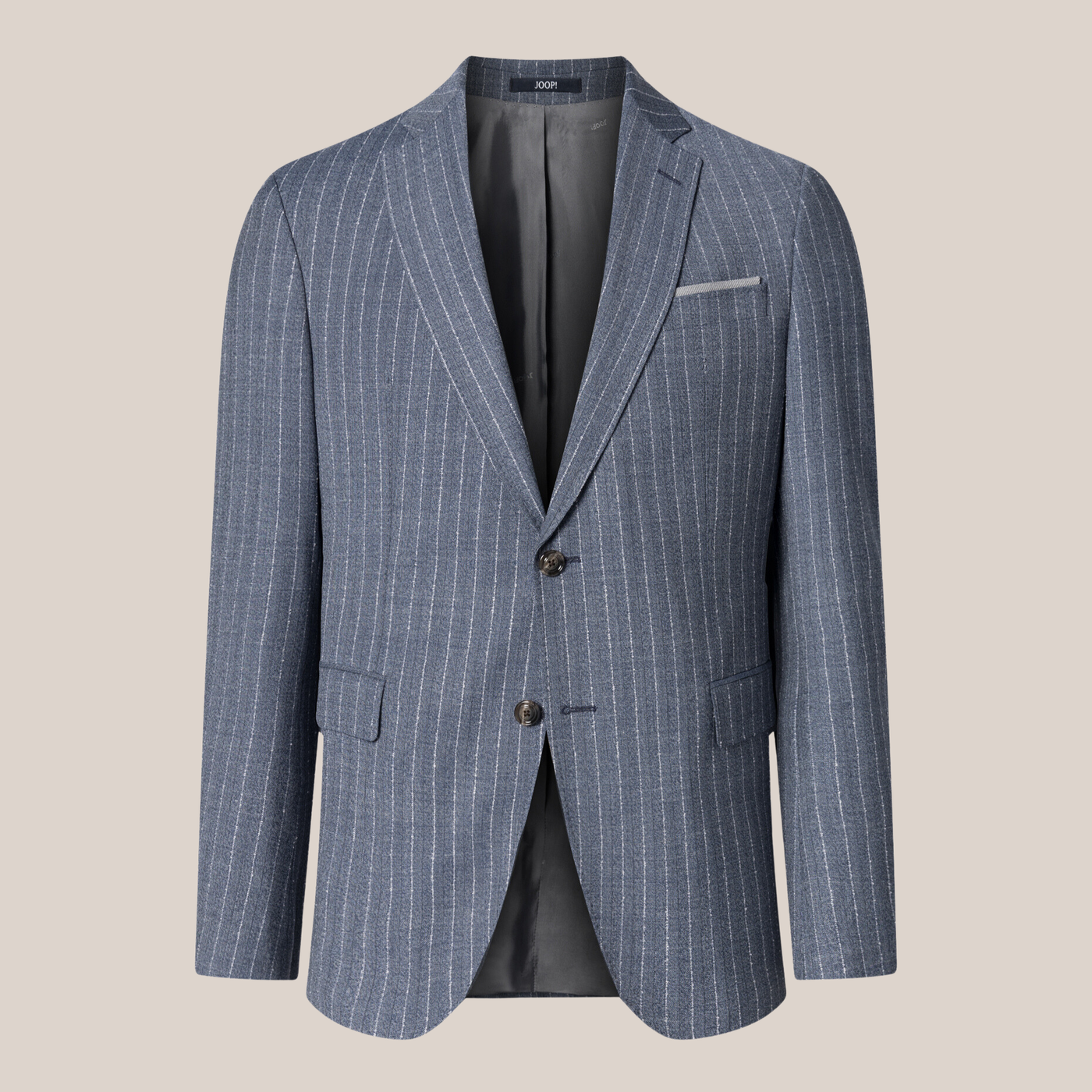 Gotstyle Fashion - Joop! Suits Broken Pinstripe Stretch Wool Suit - Blue