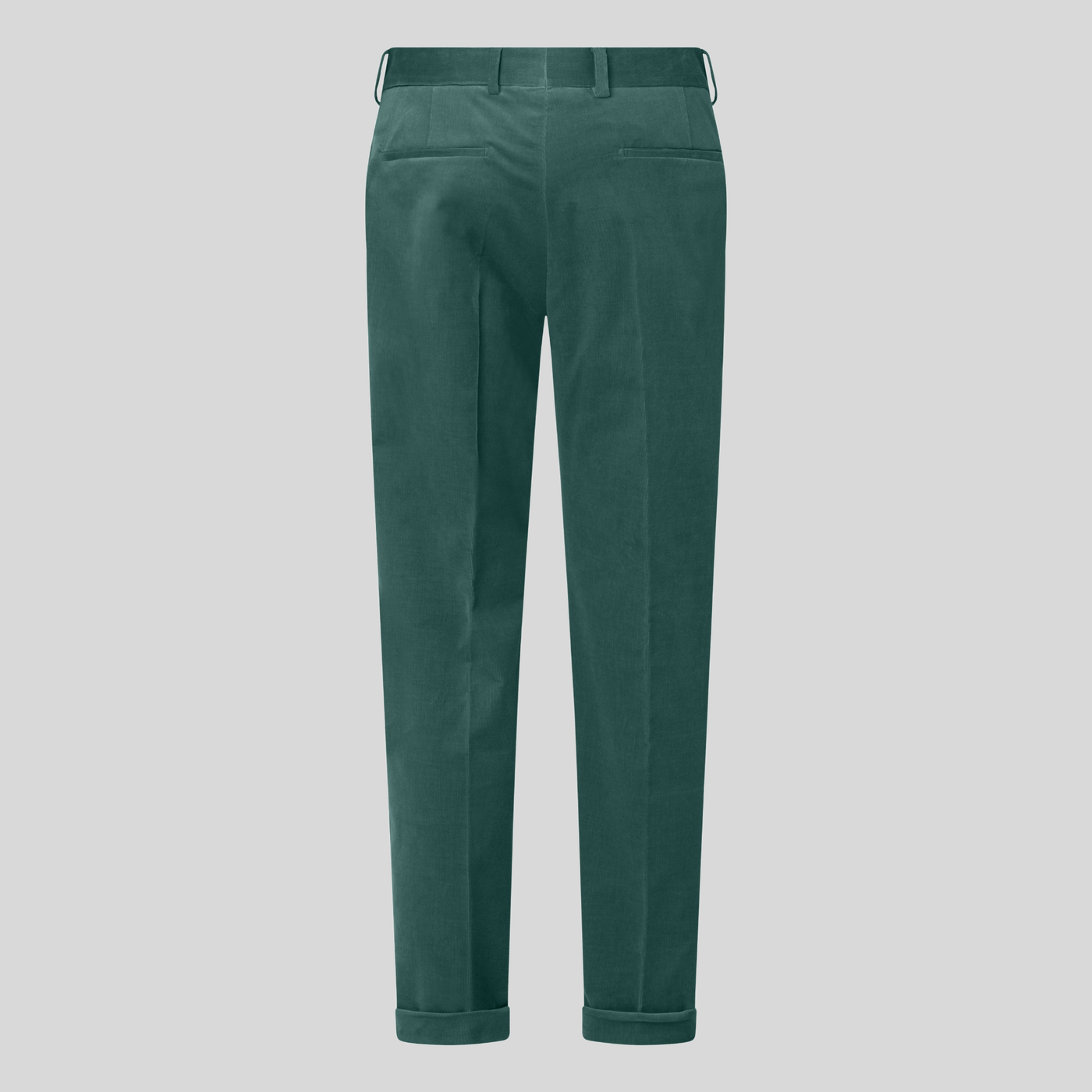 Fine Corduroy Dress Pants - Dark Green