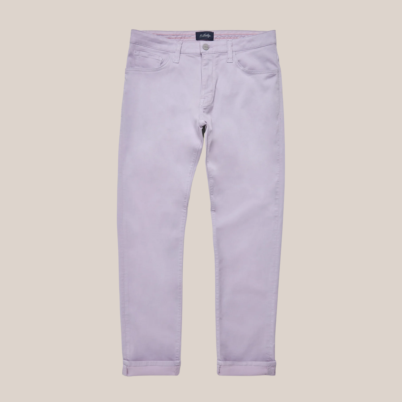 Tapered Mid Rise Chinos - Lilac