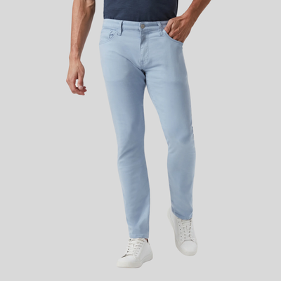 Tapered Mid Rise Chinos - Sky