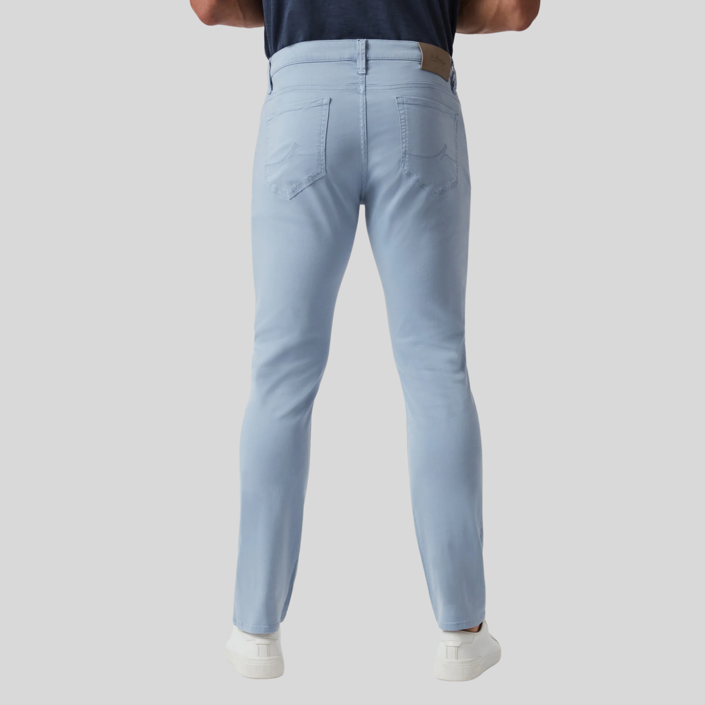 Tapered Mid Rise Chinos - Sky