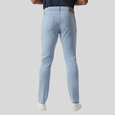 Tapered Mid Rise Chinos - Sky
