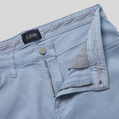 Tapered Mid Rise Chinos - Sky