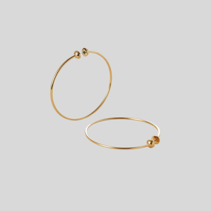 Classic Hoop Earrings - Medium - Gold