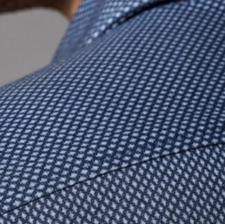 Gotstyle Fashion - Desoto Collar Shirts Diamond Pattern Jersey Shirt - Navy