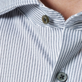 Gotstyle Fashion - Desoto Collar Shirts Fuzzy Stripe Jersey Shirt - Grey