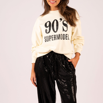 90'S Supermodel Sweatshirt - Off-White