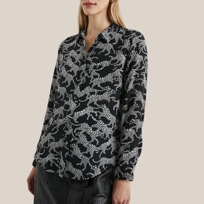 Gotstyle Fashion - Rails Blouses Lynx Print Soft Blouse - Black