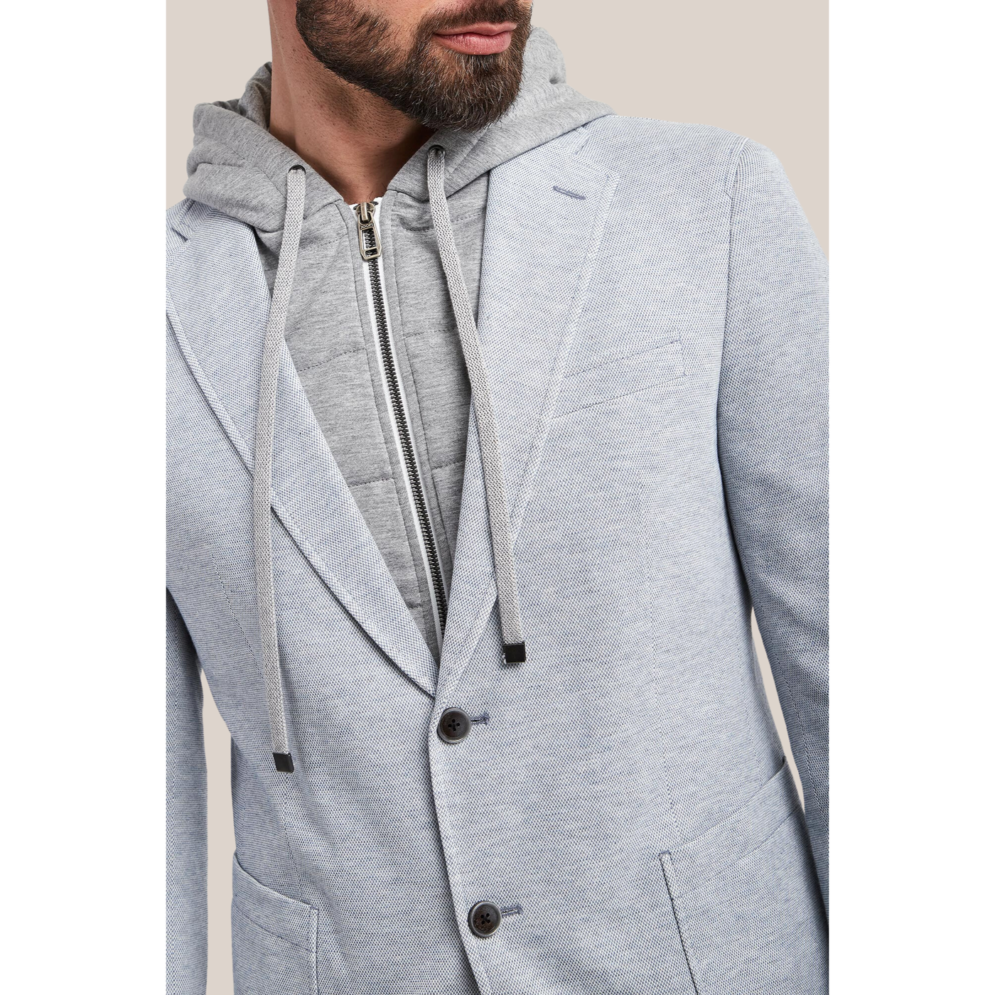 Gotstyle Fashion - Joop! Blazers Patch Pocket Blazer with Removable Hoodie - Blue
