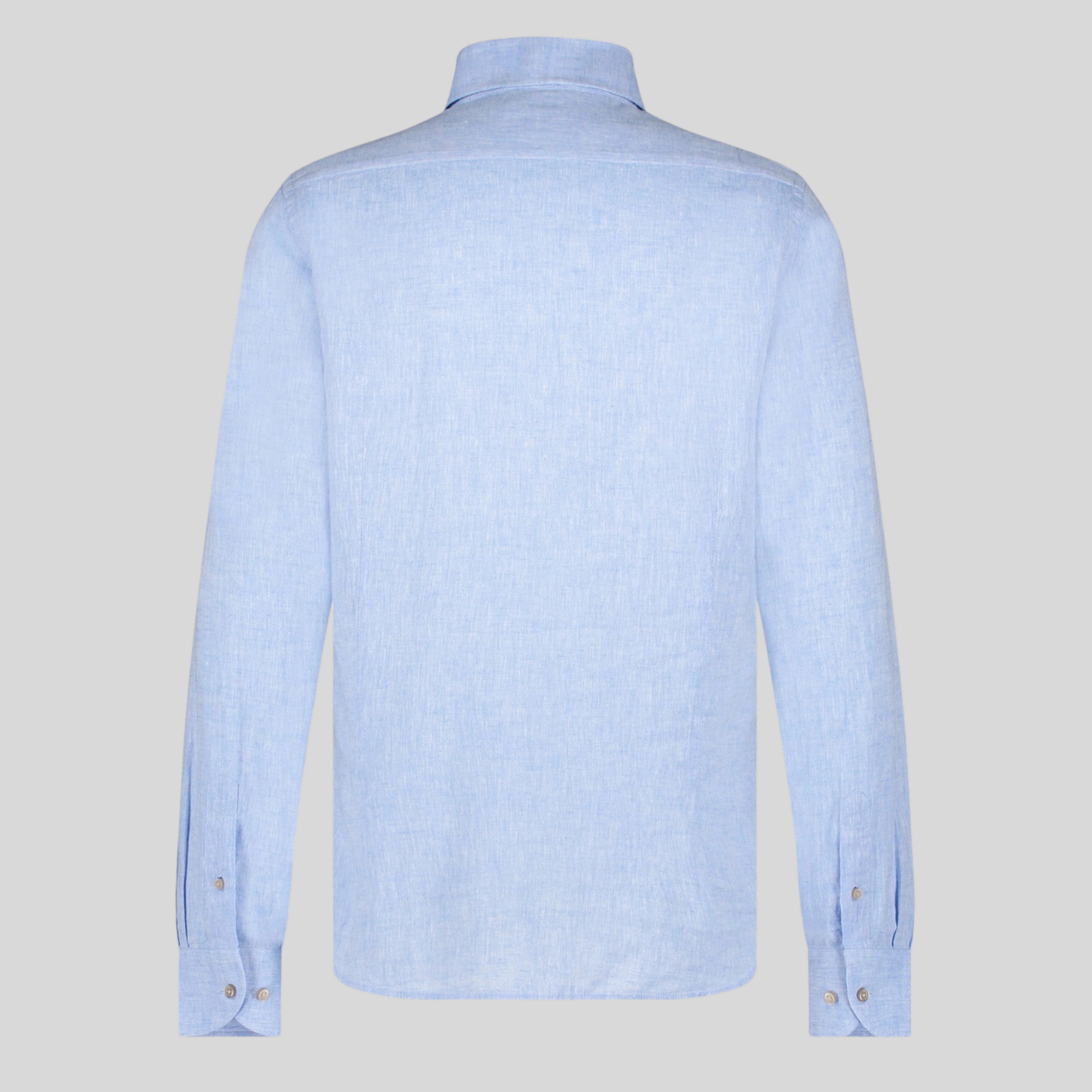 Gotstyle Fashion Blue Industry Melange Linen / Cotton Shirt - Sky