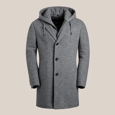Gotstyle Fashion - Cardinal Of Canada Jackets Insulated Wool Topcoat Removable Hood/Bib - Charcoal