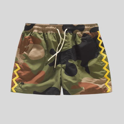 Gotstyle Fashion - OAS Shorts Camo Zig Zag Swim Shorts - Green