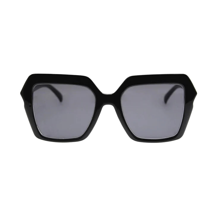 Gotstyle Fashion - Reality Eyewear 80s Retro Homage Hexagonal Sunglasses - Black