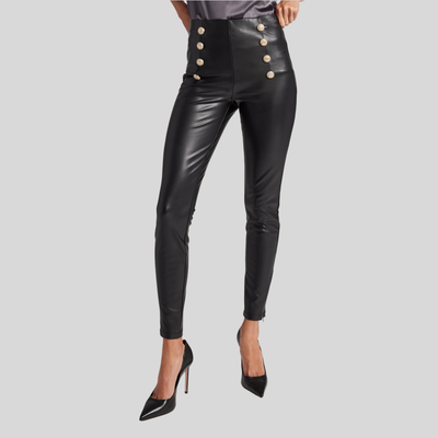 Gotstyle Fashion - Generation Love Pants Vegan Leather Leggings - Black