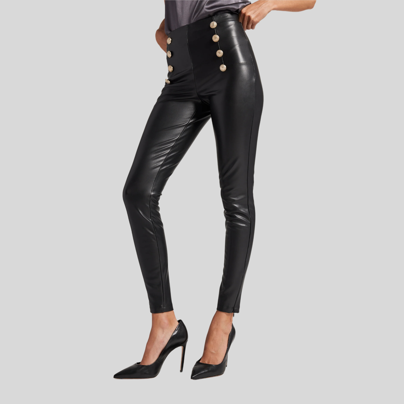 Gotstyle Fashion - Generation Love Pants Vegan Leather Leggings - Black