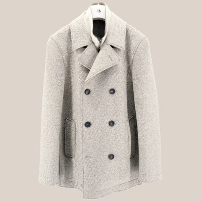 Merino Wool / Neoprene Peacoat - Grey