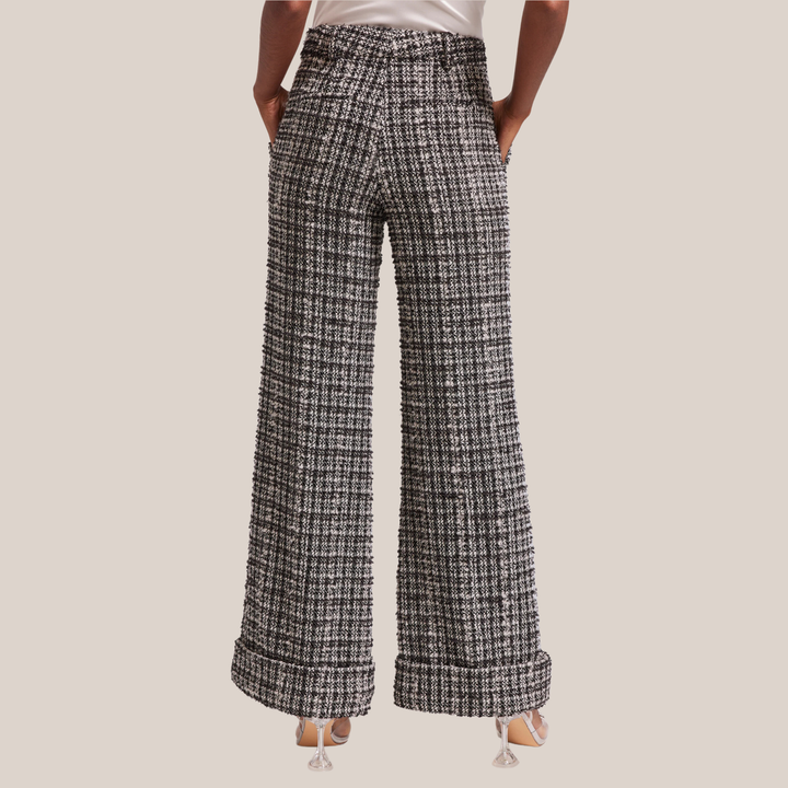 WYM　BREEZE TWEED DEEP TUCK BAGGY SLACKS BREEZE TWEED DEEP TUCK BAGGY SLACKS WYM - メルカリ