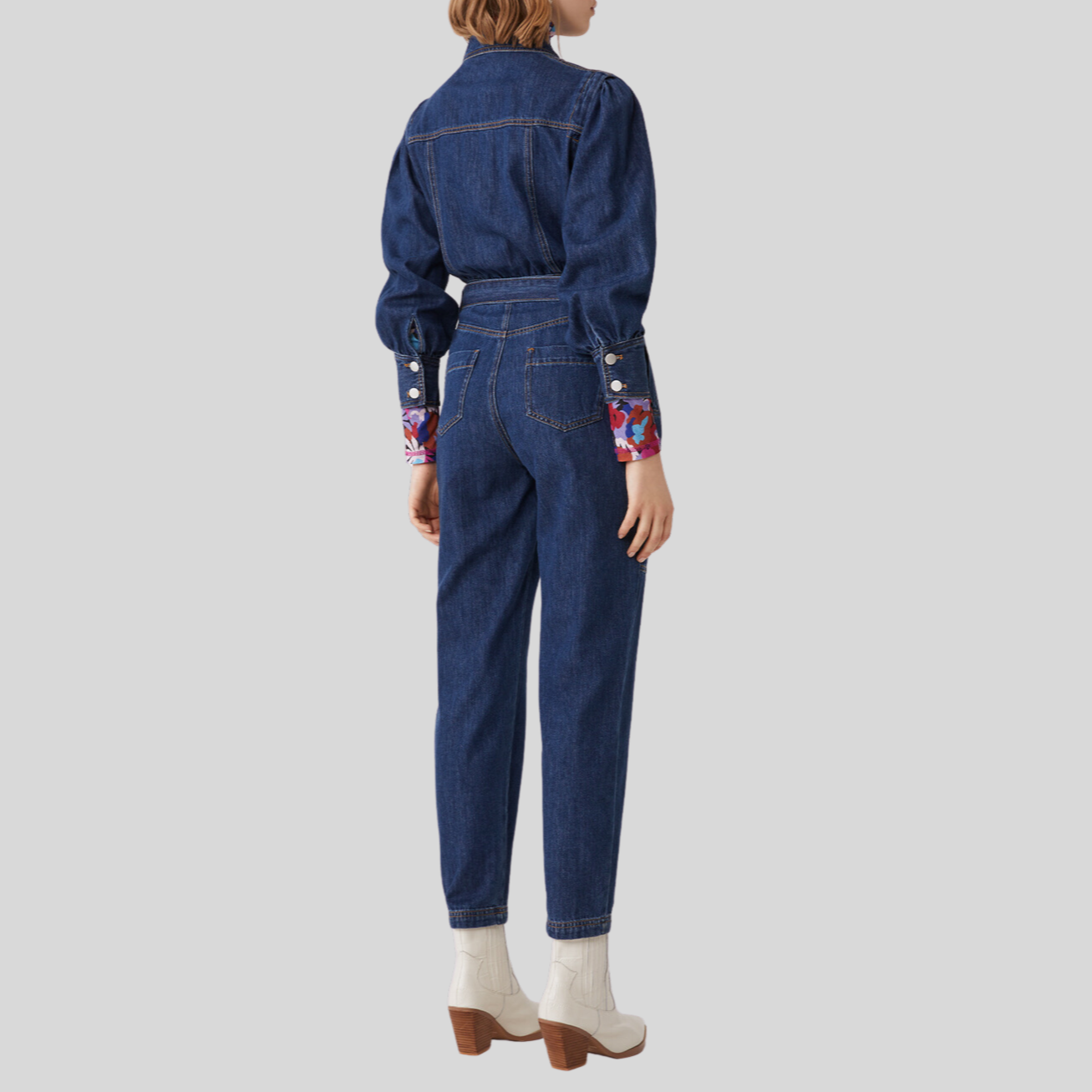 Gotstyle Fashion - Suncoo Jumpsuits Denim Front Zip Jumpsuit - Blue