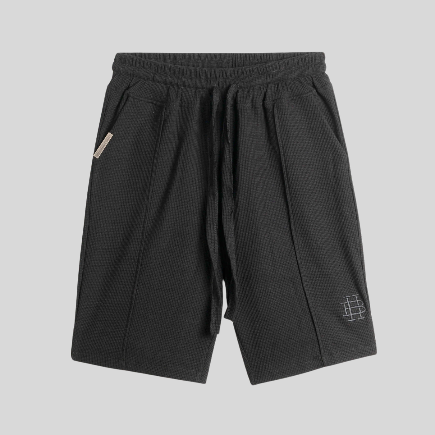 Waffle Heavy Weight Shorts - Black