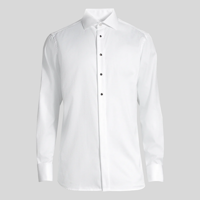 Gotstyle Fashion Horst Slim Fit Tuxedo Shirt - White
