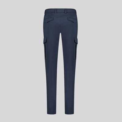 Gotstyle Fashion - Blue Industry Pants Melange Jersey Drawstring Cargo Pants - Navy