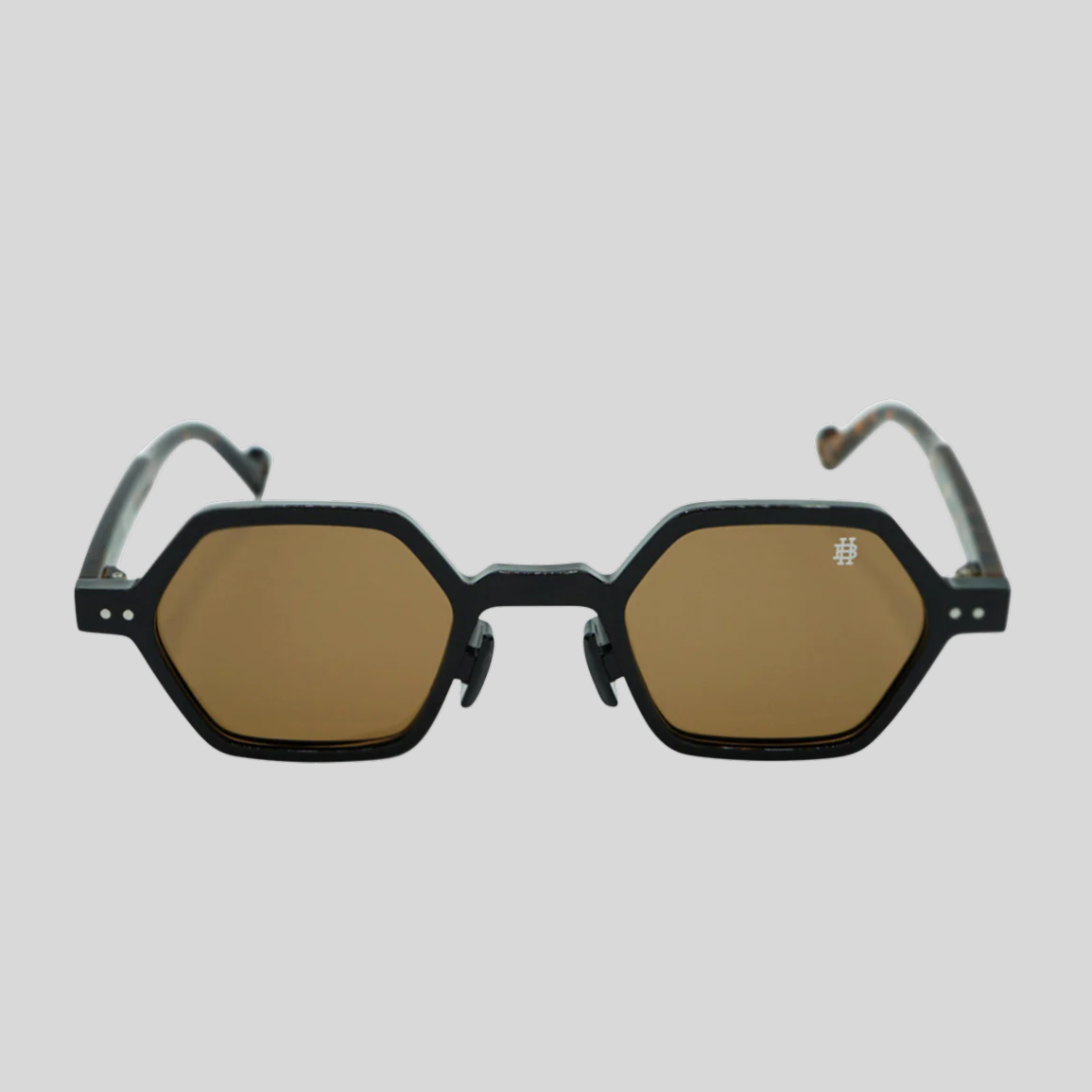 Gotstyle Fashion Hip and Bone Jeffrey Hexagon Frame Shades - Brown