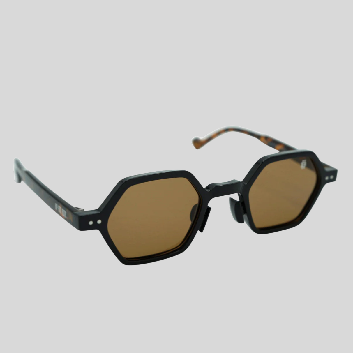 Gotstyle Fashion Hip and Bone Jeffrey Hexagon Frame Shades - Brown