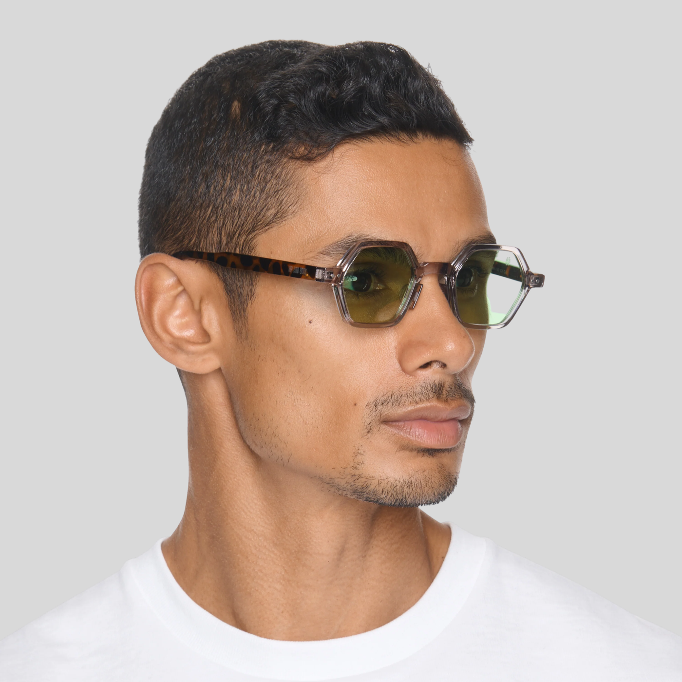 Gotstyle Fashion Hip and Bone Jeffrey Hexagon Frame Shades - Clear