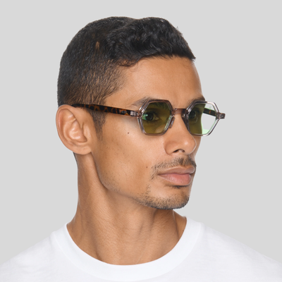 Gotstyle Fashion Hip and Bone Jeffrey Hexagon Frame Shades - Clear