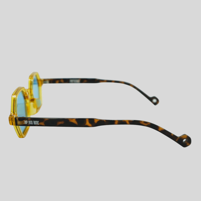Gotstyle Fashion Hip and Bone Jeffrey Hexagon Frame Shades - Gold