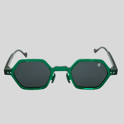 Gotstyle Fashion Hip and Bone Jeffrey Hexagon Frame Shades - Green