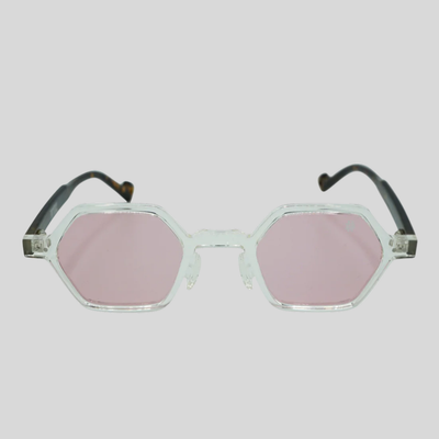 Gotstyle Fashion Hip and Bone Jeffrey Hexagon Frame Shades - Rose