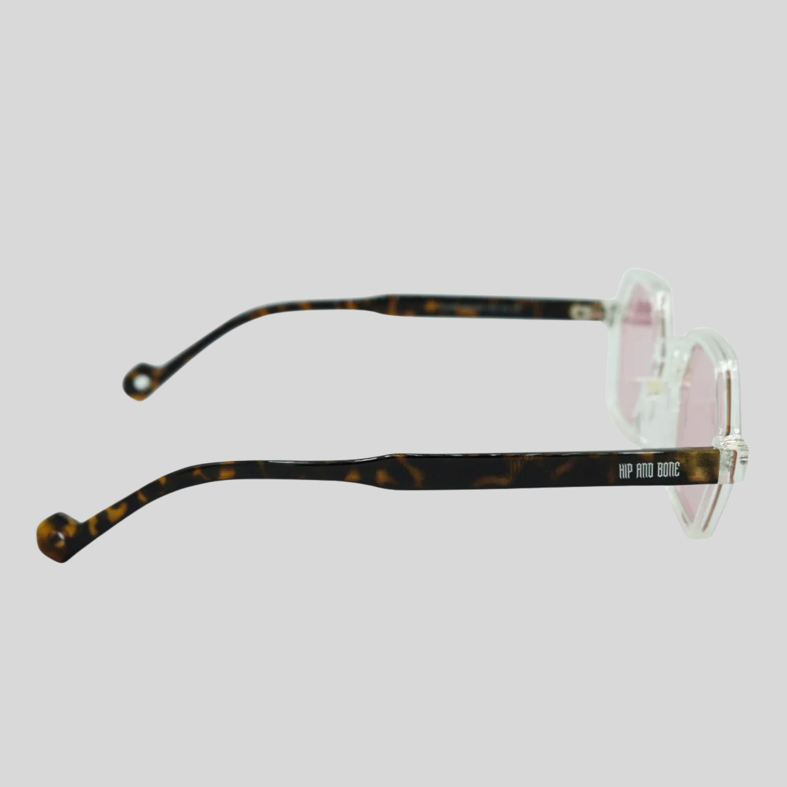 Gotstyle Fashion Hip and Bone Jeffrey Hexagon Frame Shades - Rose